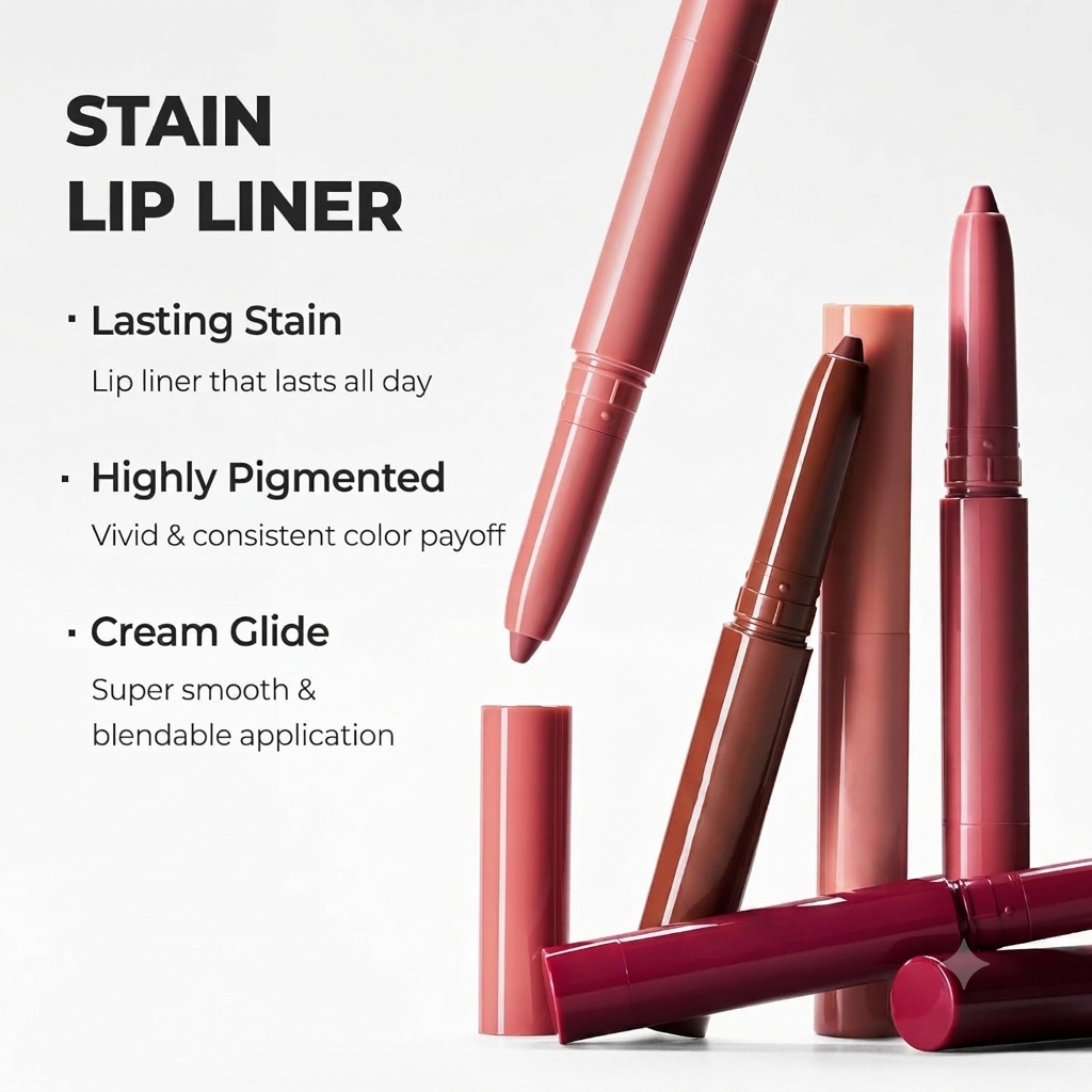 Easy Glide Lip Liner — Creamy, Blendable Color with Smooth Application