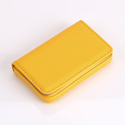 💖Hot 50% OFF💼 PU Leather Business Card Holder – Slim Magnetic Name Card Case