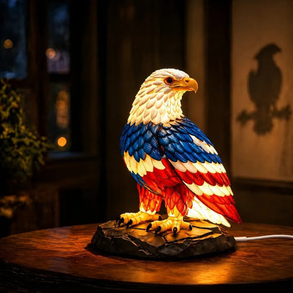 🔥 Limited Edition 🎁U.S. 250th Eagle Stained Glass Lamp