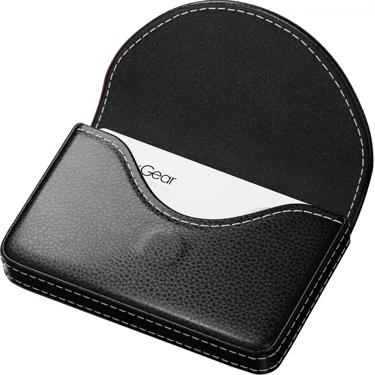 💖Hot 50% OFF💼 PU Leather Business Card Holder – Slim Magnetic Name Card Case