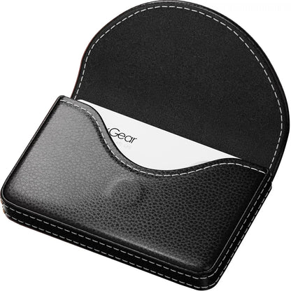 💖Hot 50% OFF💼 PU Leather Business Card Holder – Slim Magnetic Name Card Case