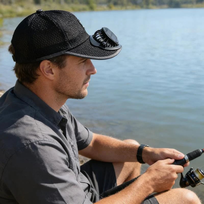 🔥Essential for high temperatures-🧢Stay Cool Under the Sun — Without Holding a Fan