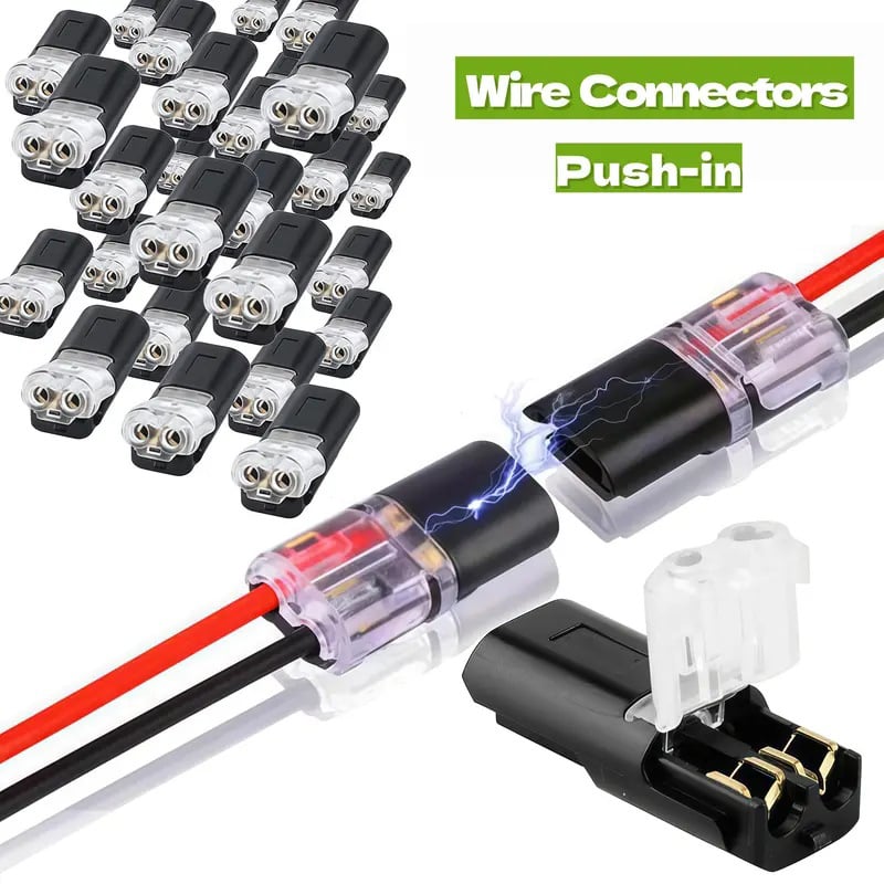 🏆49% OFF👍🚀Double-Wire Plug-in Connector Led Light Strip Connectors 2 Pin