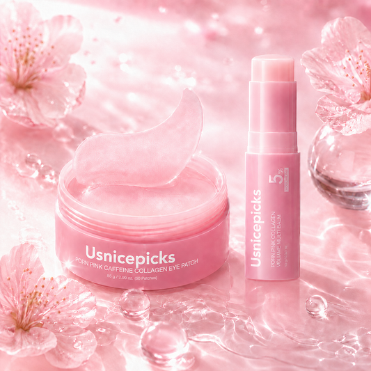 🔥LAST DAY 60% OFF🎁Korean Pink Collagen Volume Multi Balm + Pink Caffeine Collagen Eye Patch
