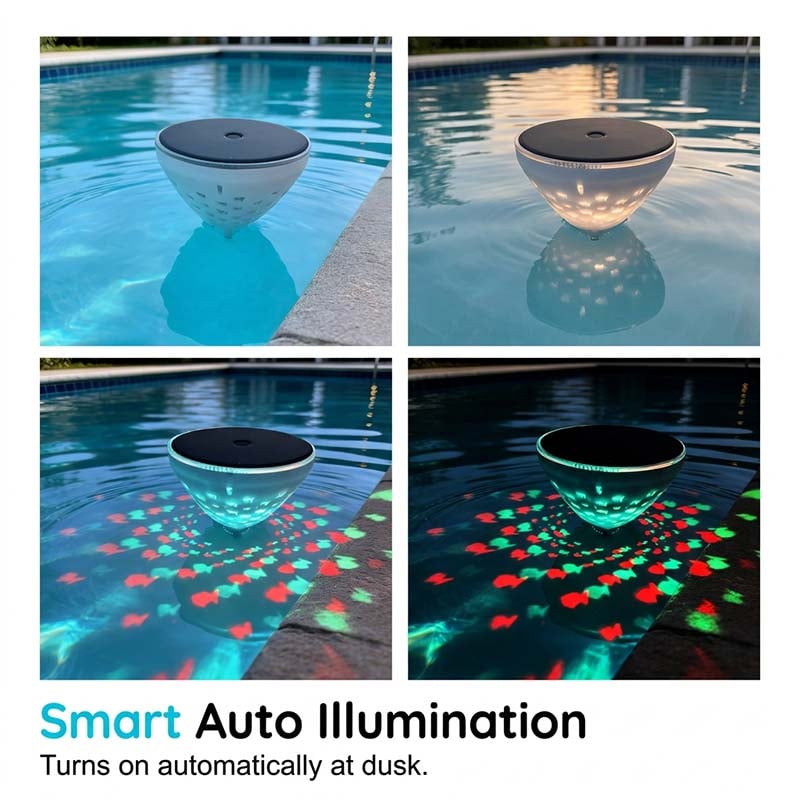 🔥LAST DAY 60% OFF🎁Solar Floating Pool Light with Fish Projection