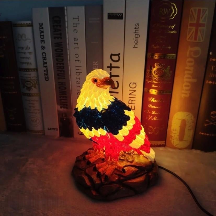 🔥 Limited Edition 🎁U.S. 250th Eagle Stained Glass Lamp