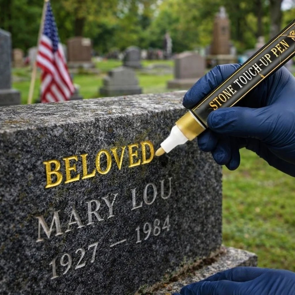 🔥LIMITED-TIME 50% OFF!🔥 🐦Golden Tombstone Marker Pen for Restoring Faded Grave Inscriptions