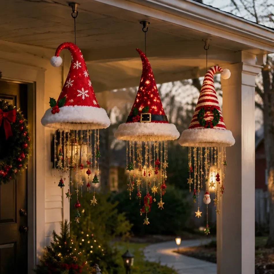 🎅Glowing Santa Hat Chandelier – Make Your Home Sparkle This Christmas! 50% OFF LAST DAY