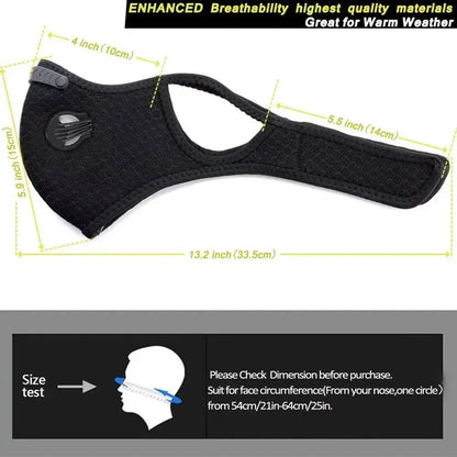 🔥LIMITED-TIME 50% OFF!💖Reusable Carbon Filter Dust Mask – Built for Active Lifestyles