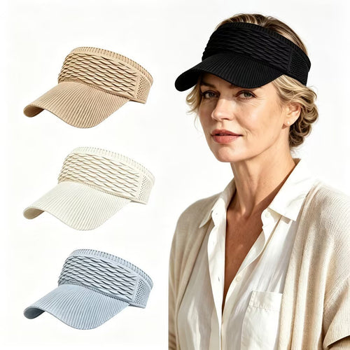 🔥 Women's High Ponytail Sun Visor Hats