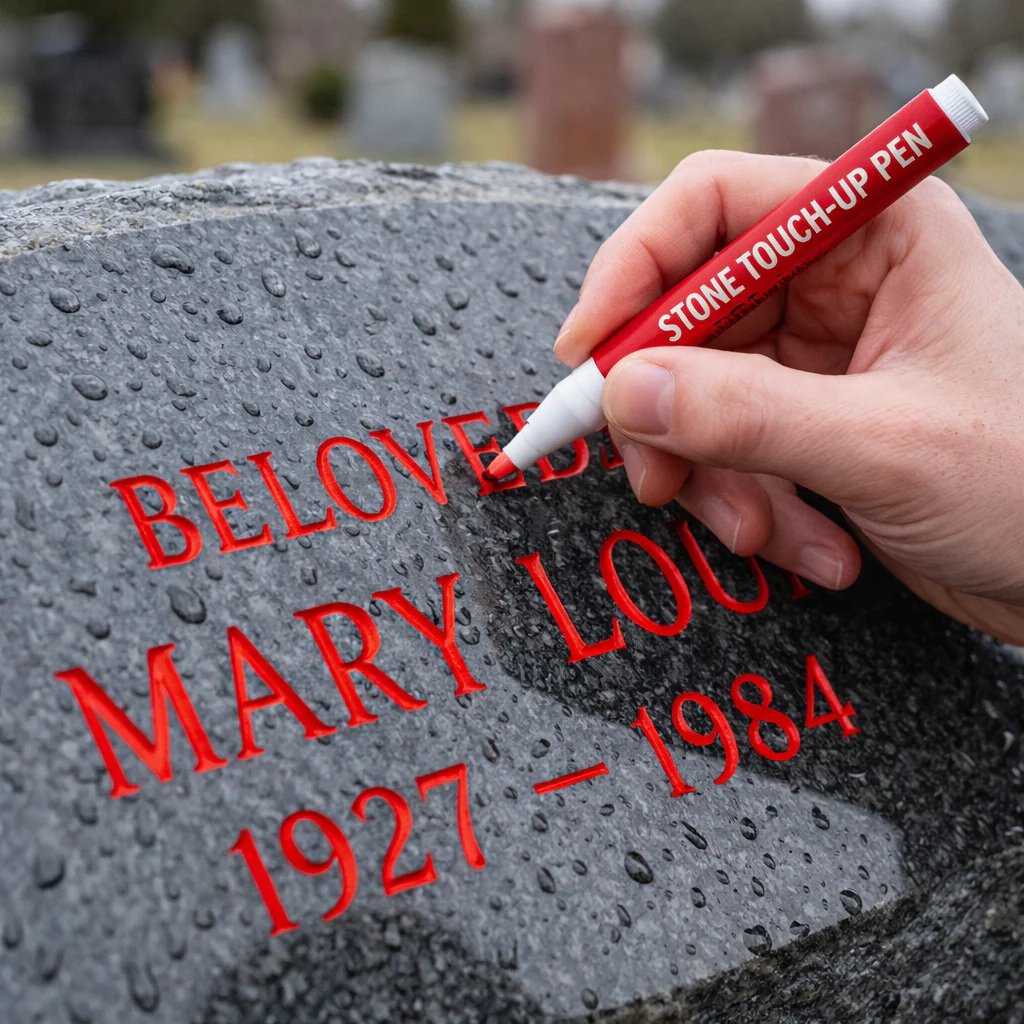 🔥LIMITED-TIME 50% OFF!🔥 🐦Golden Tombstone Marker Pen for Restoring Faded Grave Inscriptions
