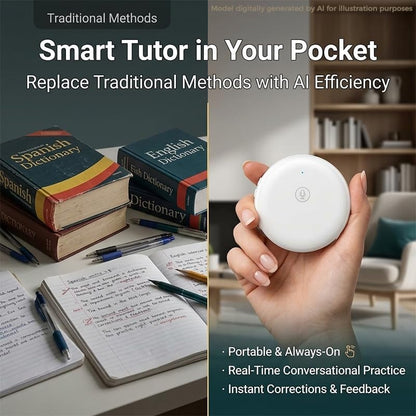 🔥LIMITED-TIME 50% OFF!🔥  AI Wearable Language Translator & Pocket Tutor