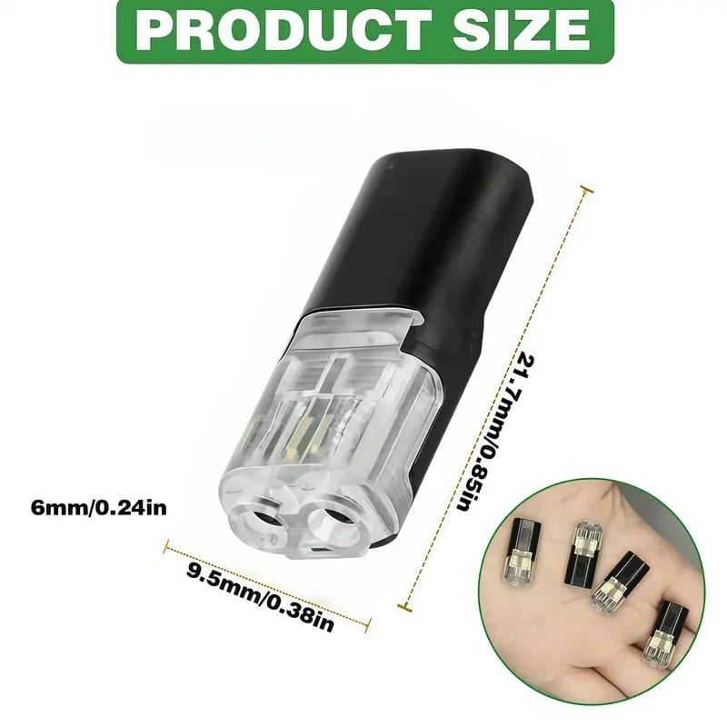 🏆49% OFF👍🚀Double-Wire Plug-in Connector Led Light Strip Connectors 2 Pin