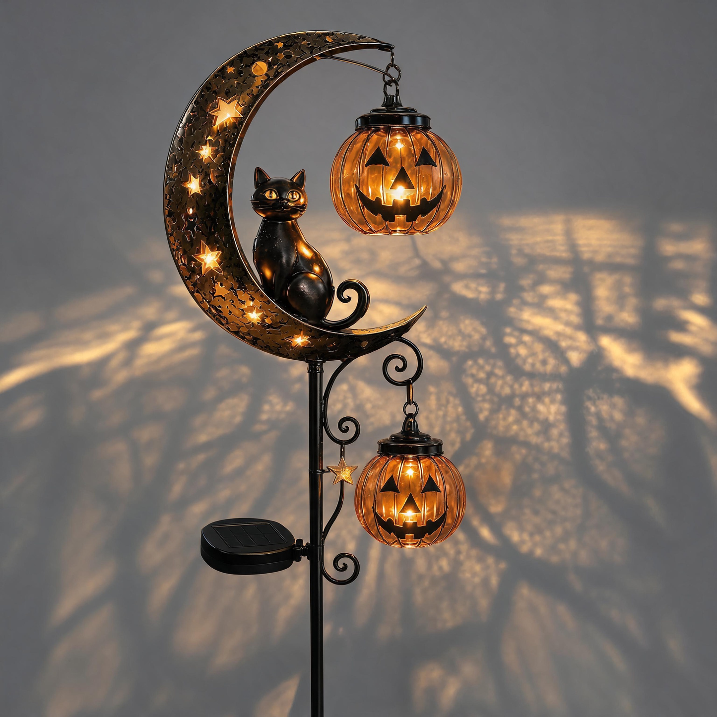 🔥LAST DAY 60% OFF🎁🎃 Halloween Early Bird Sale | Cat & Pumpkin Moon Stake Light