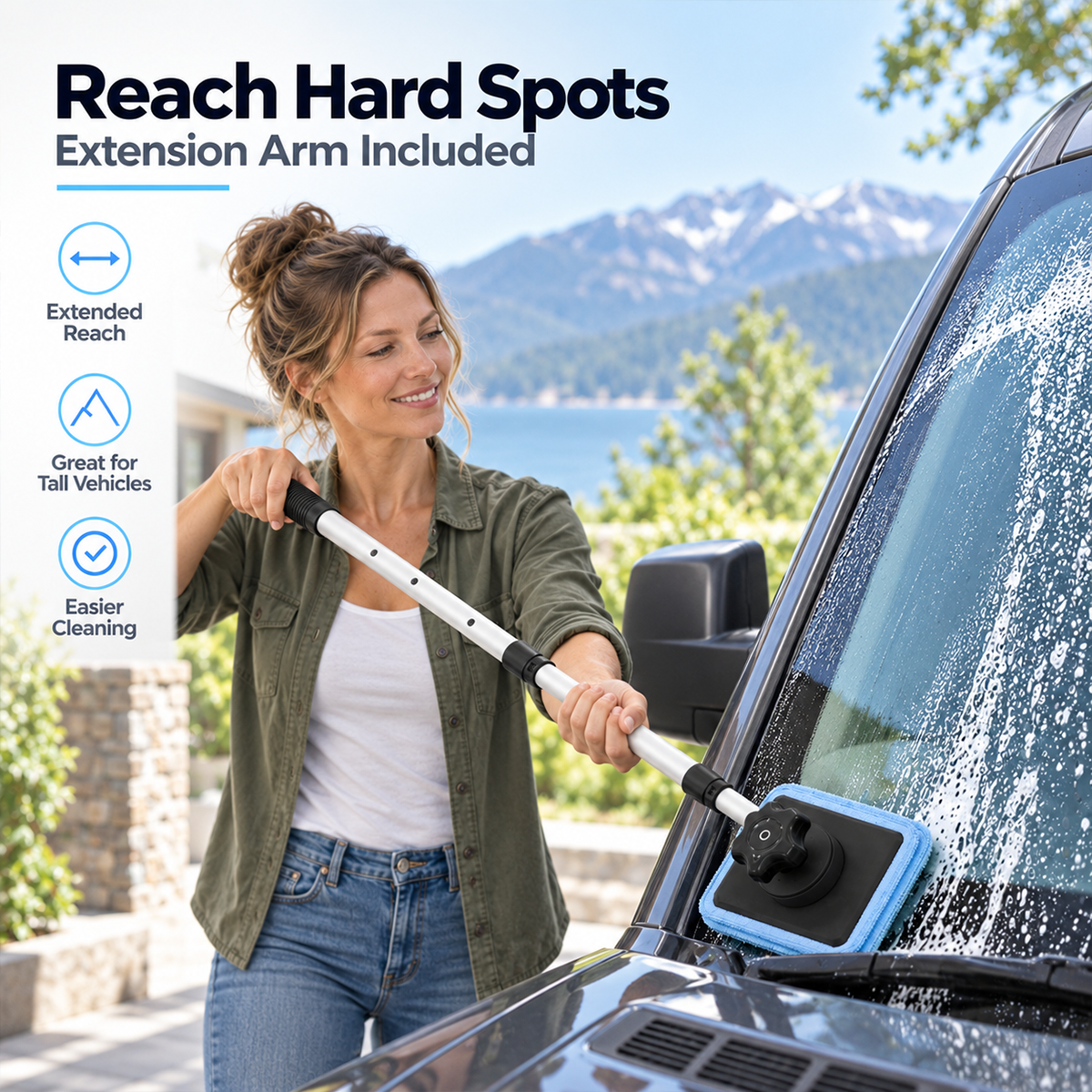 Dual Magnetic Car Windshield Cleaner | Streak-Free Auto Glass Cleaning Kit⭐