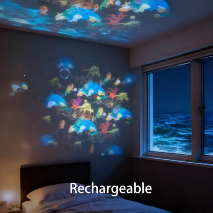 ✨ Rotating LED Projector with Dynamic Lighting Effect – Over 50,000 Sold! 🌀💞 Transform Your Space with Colorful Lights!