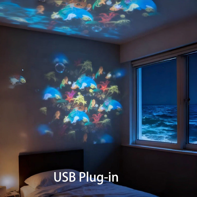 ✨ Rotating LED Projector with Dynamic Lighting Effect – Over 50,000 Sold! 🌀💞 Transform Your Space with Colorful Lights!